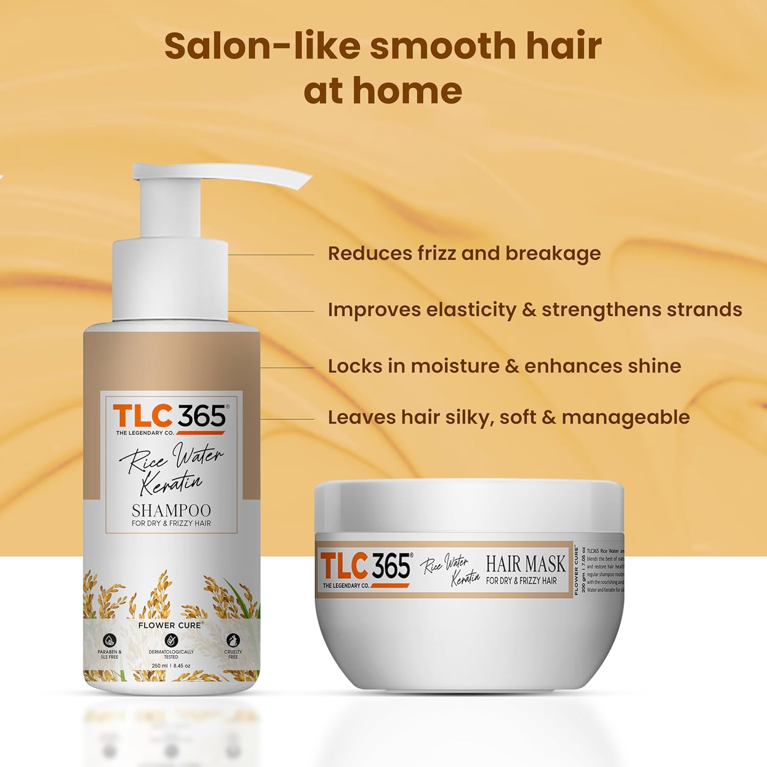 Rice Water Keratin Shampoo & Hair Mask Combo