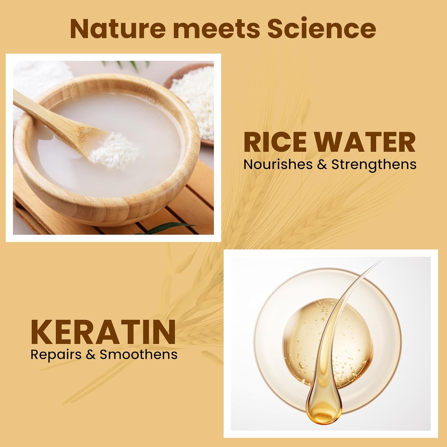 Rice Water Keratin Shampoo & Hair Mask Combo