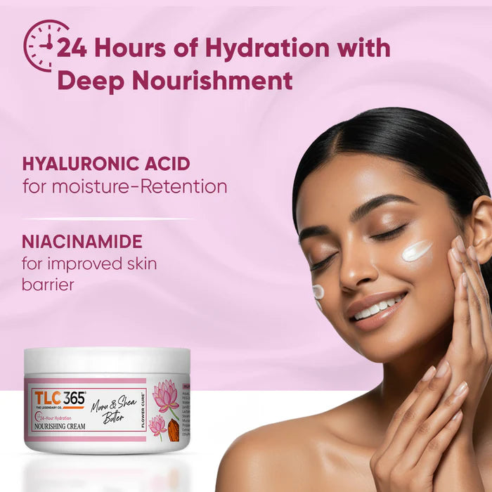 TLC365 Muru & Shea Butter Moisturising Cream & Muru Melt Body Lotion SPF25 PA+++ Combo (Cream+Lotion)