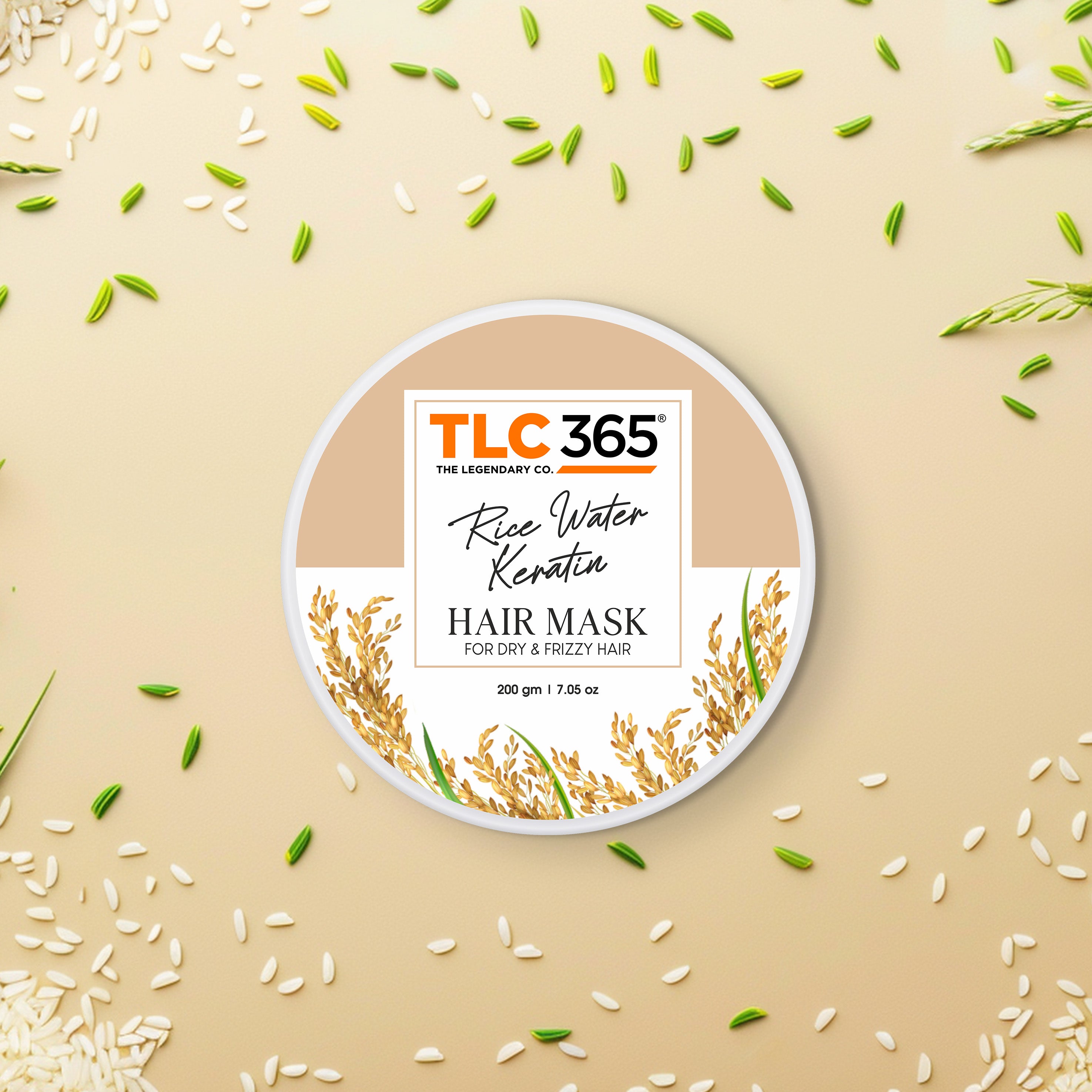 TLC365 Rice Water and Keratin Hair Mask 200gm