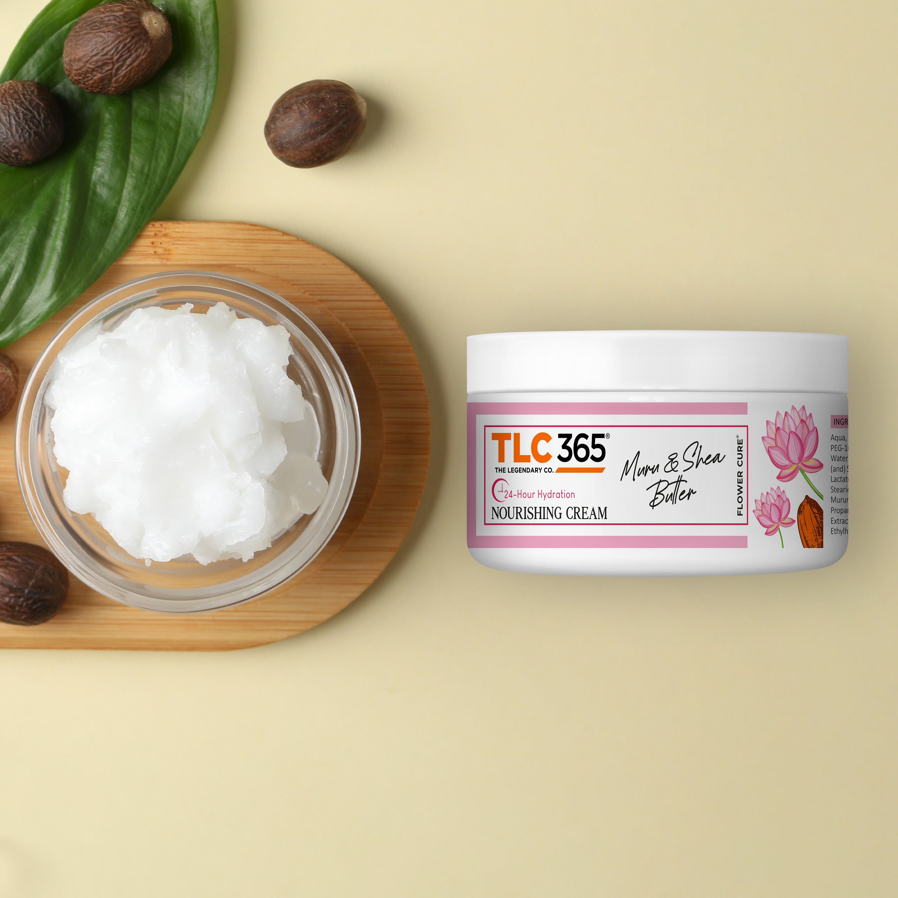 TLC365 Muru & Shea Butter Moisturising Cream & Muru Melt Body Lotion SPF25 PA+++ Combo (Cream+Lotion)