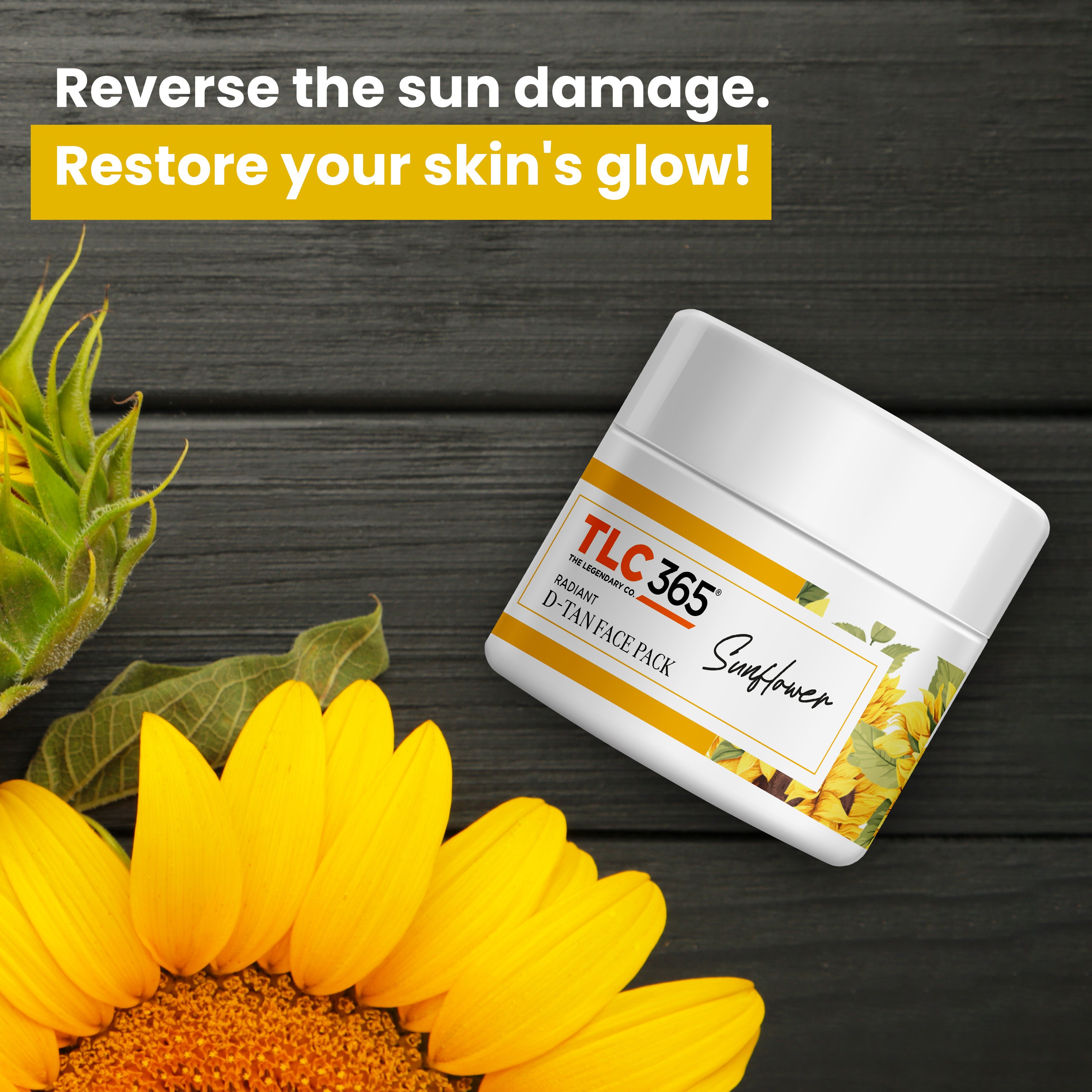 TLC365 Sunflower Radiant D-Tan Face Pack