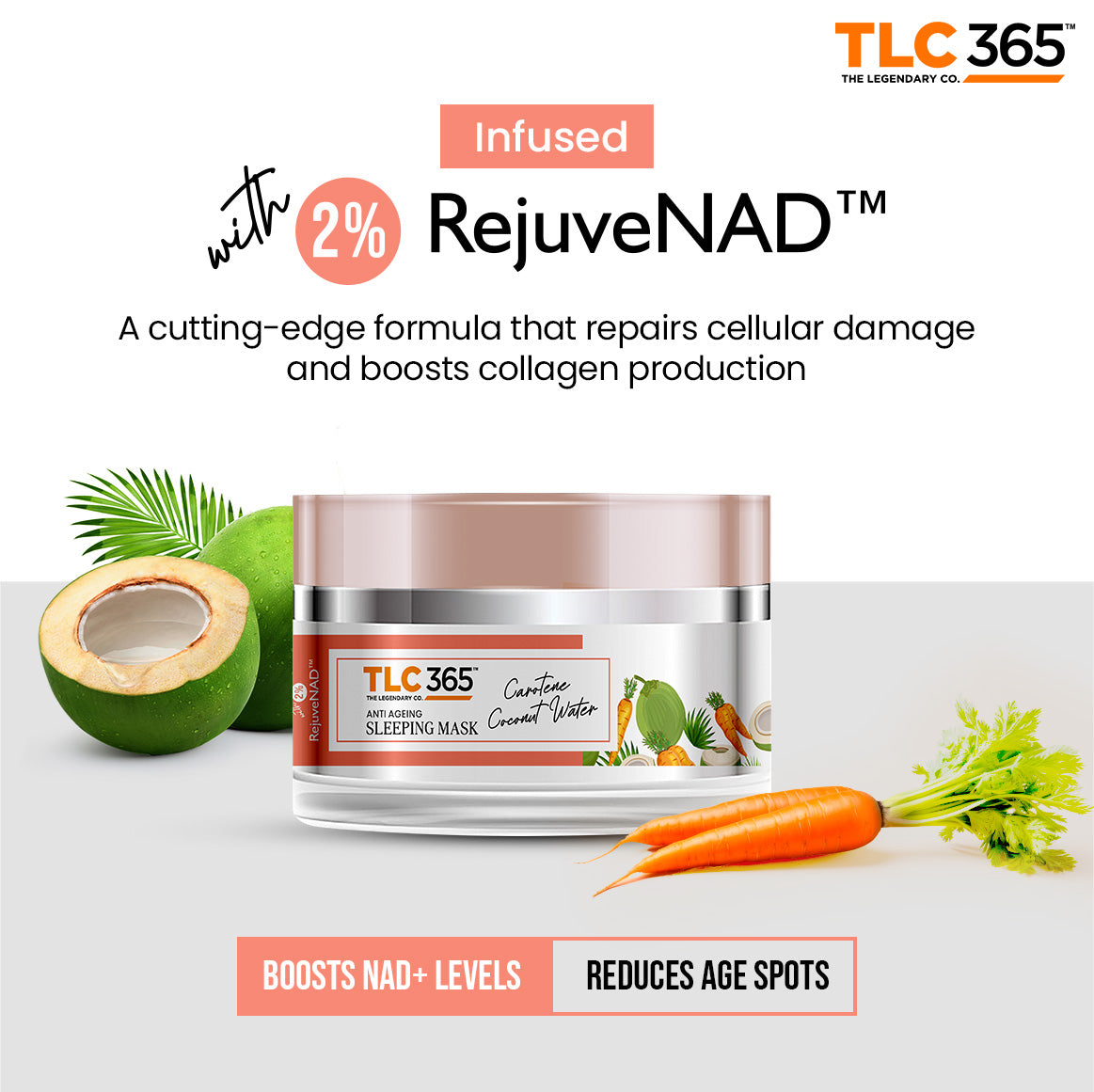 TLC365 Carotene & Coconut Water Anti Ageing Sleeping Mask