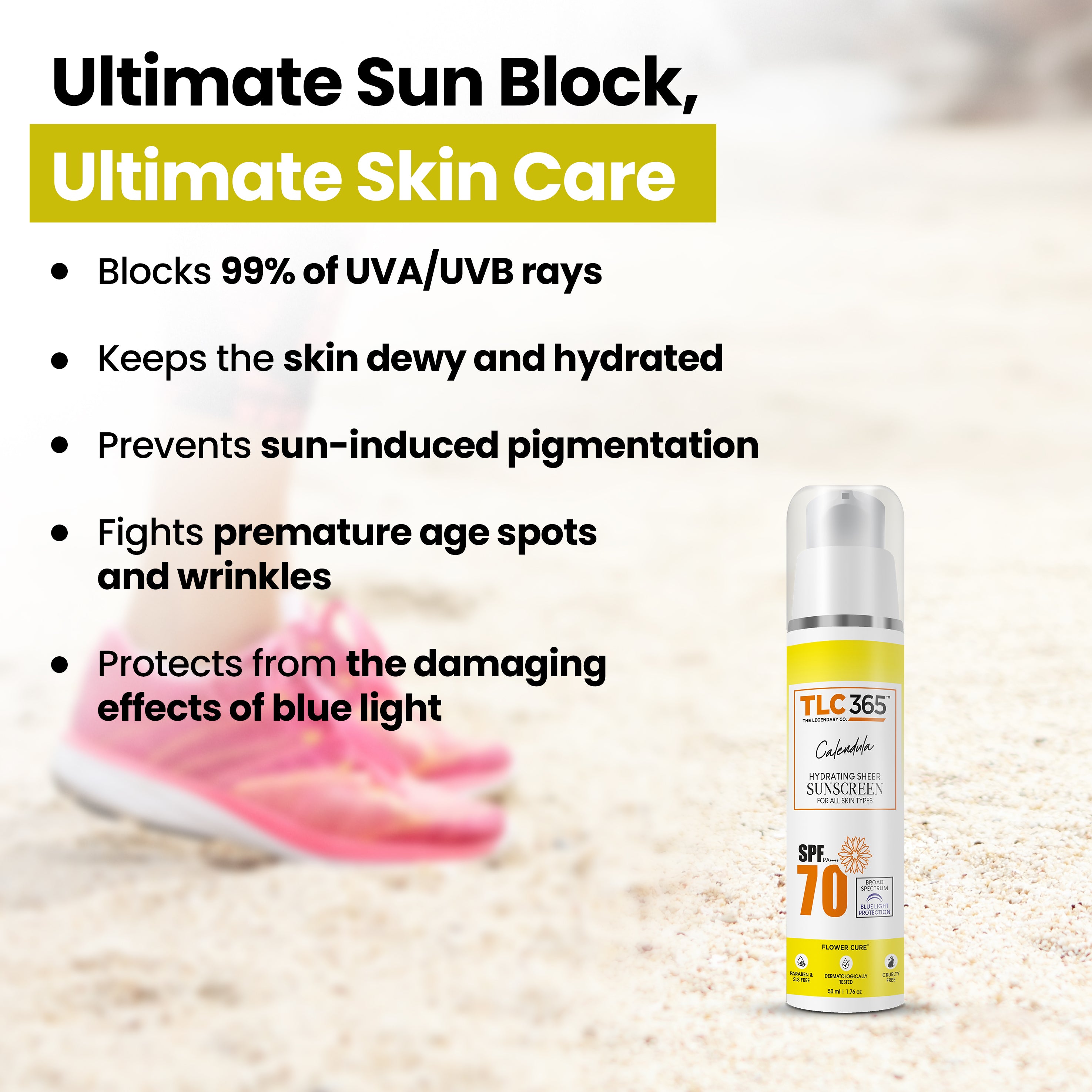 Calendula Hydrating Sheer Sunscreen SPF 70 PA++++