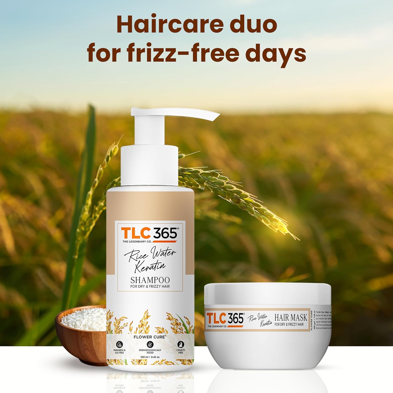 Rice Water Keratin Shampoo & Hair Mask Combo