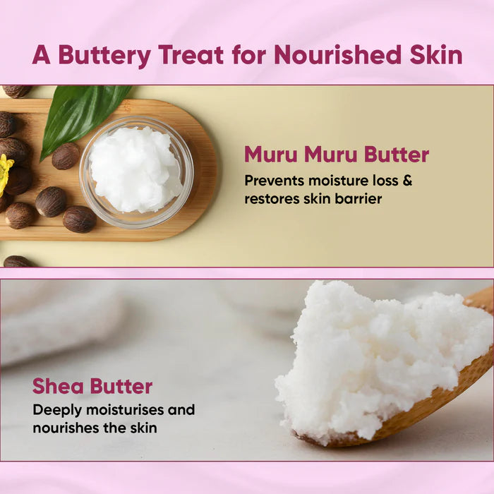 TLC365 Muru & Shea Butter Moisturising Cream & Muru Melt Body Lotion SPF25 PA+++ Combo (Cream+Lotion)