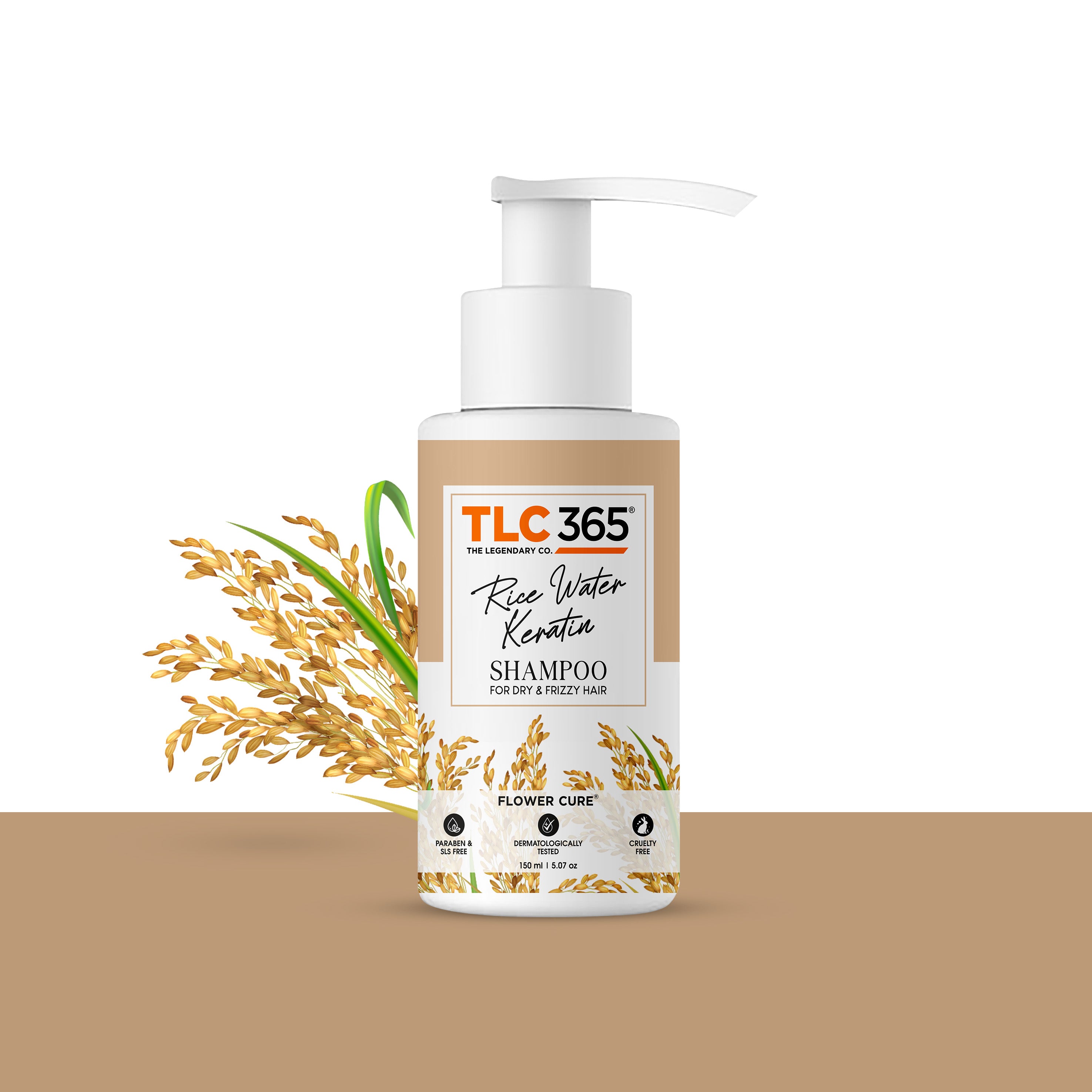 TLC365 Rice Water & Keratin Anti Frizz Shampoo