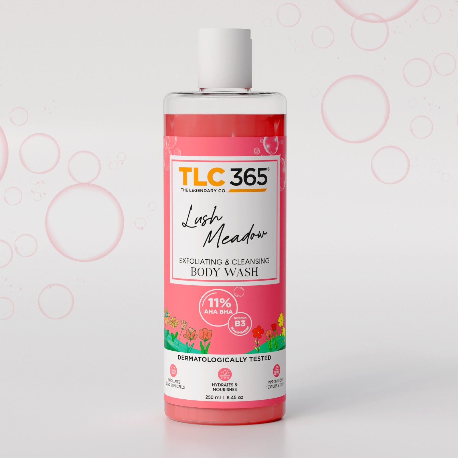 TLC365 Lush Meadow Exfoliating & Cleansing Body Wash