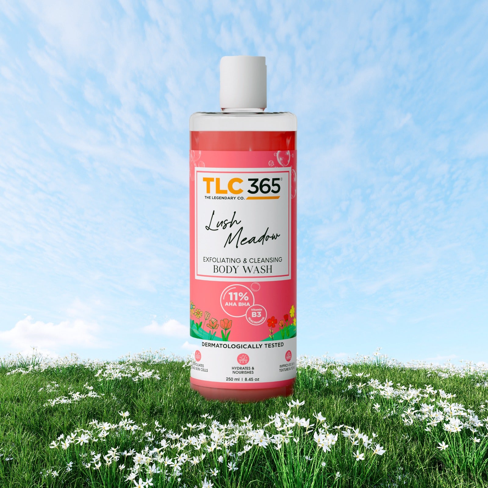 TLC365 Lush Meadow Exfoliating & Cleansing Body Wash