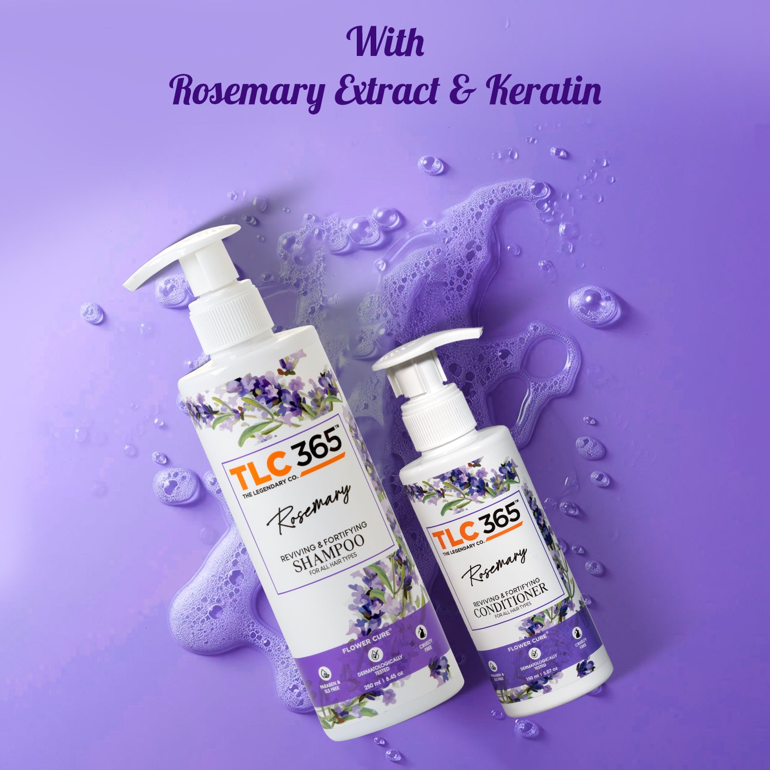TLC365 Rosemary Shampoo 250 ml + Rosemary Conditioner 150 ml
